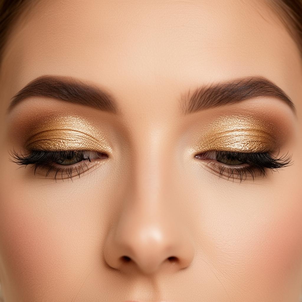 Detalle de maquillaje de novia