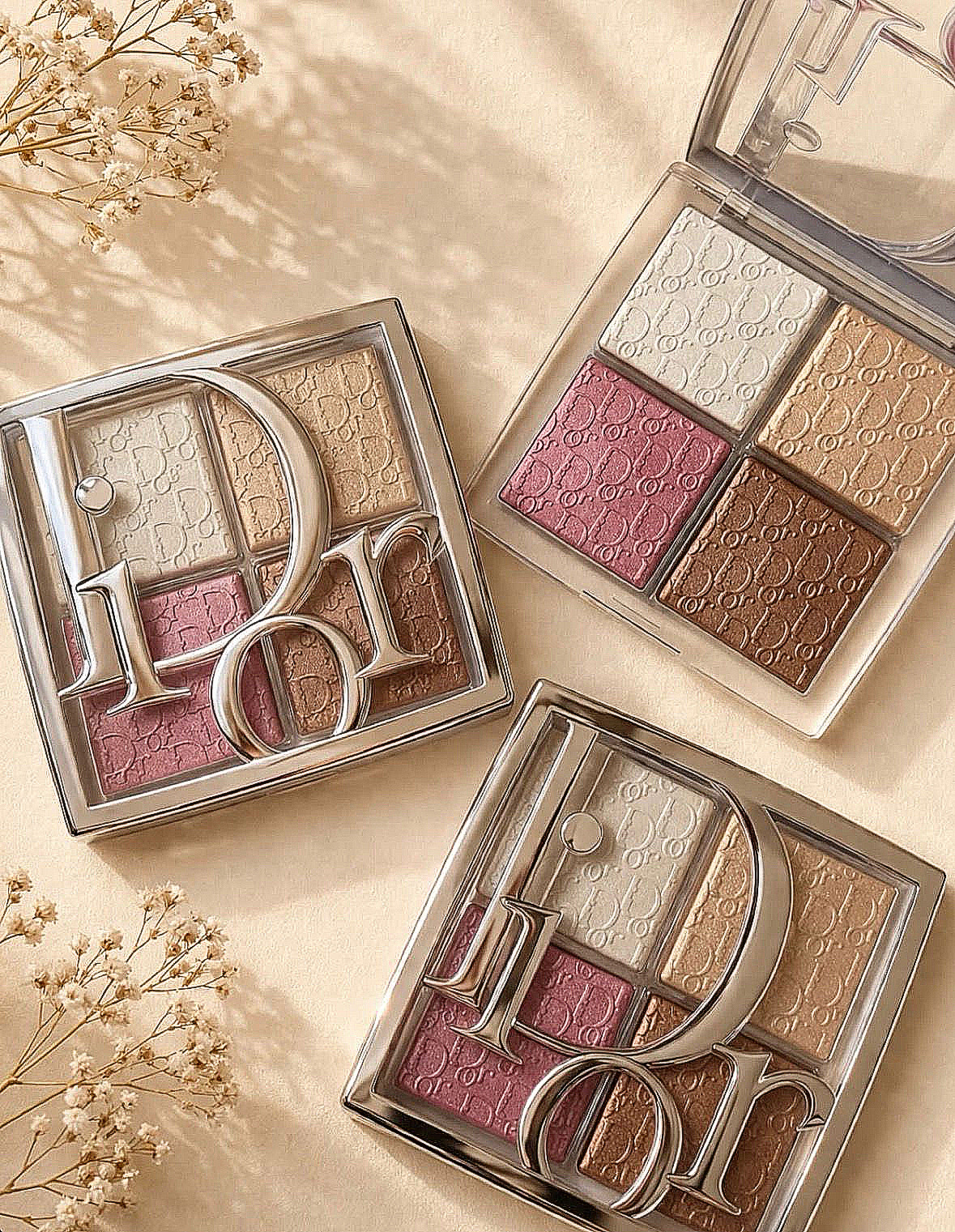 Paletas Dior Backstage de iluminadores y rubores